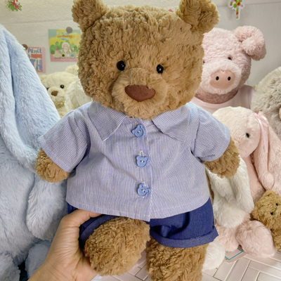 桐桐妈手作 巴塞罗熊衣服衬衫娃衣可爱着替（仅娃衣不含熊）