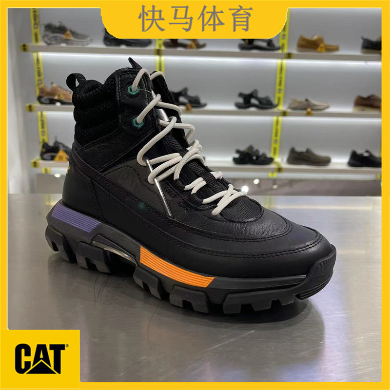 CAT男鞋秋款防水头层牛皮时尚