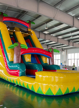 移动水上乐园儿童充气游泳池支架水池充气滑梯水上冲关闯关