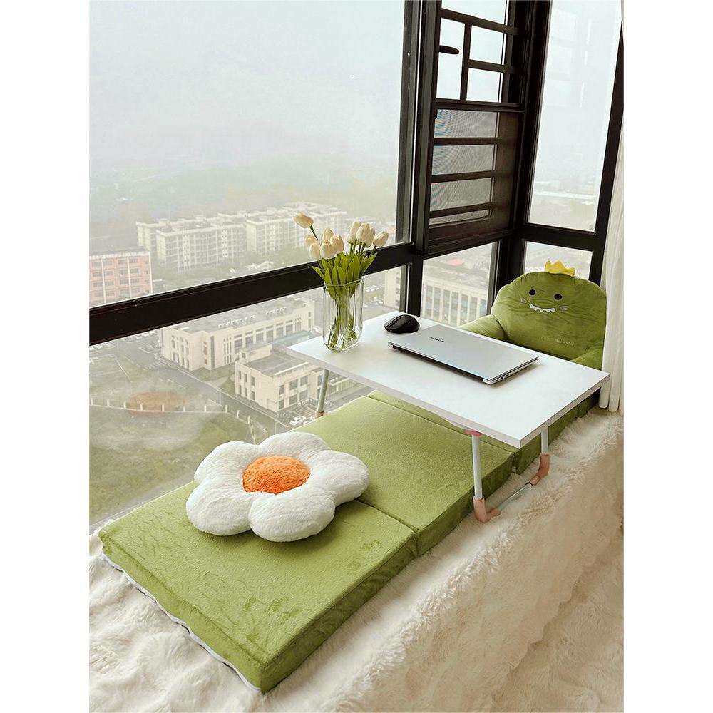 懒人小沙发折叠单人儿童飘窗榻榻米坐垫客厅躺椅床上可睡靠背椅垫
