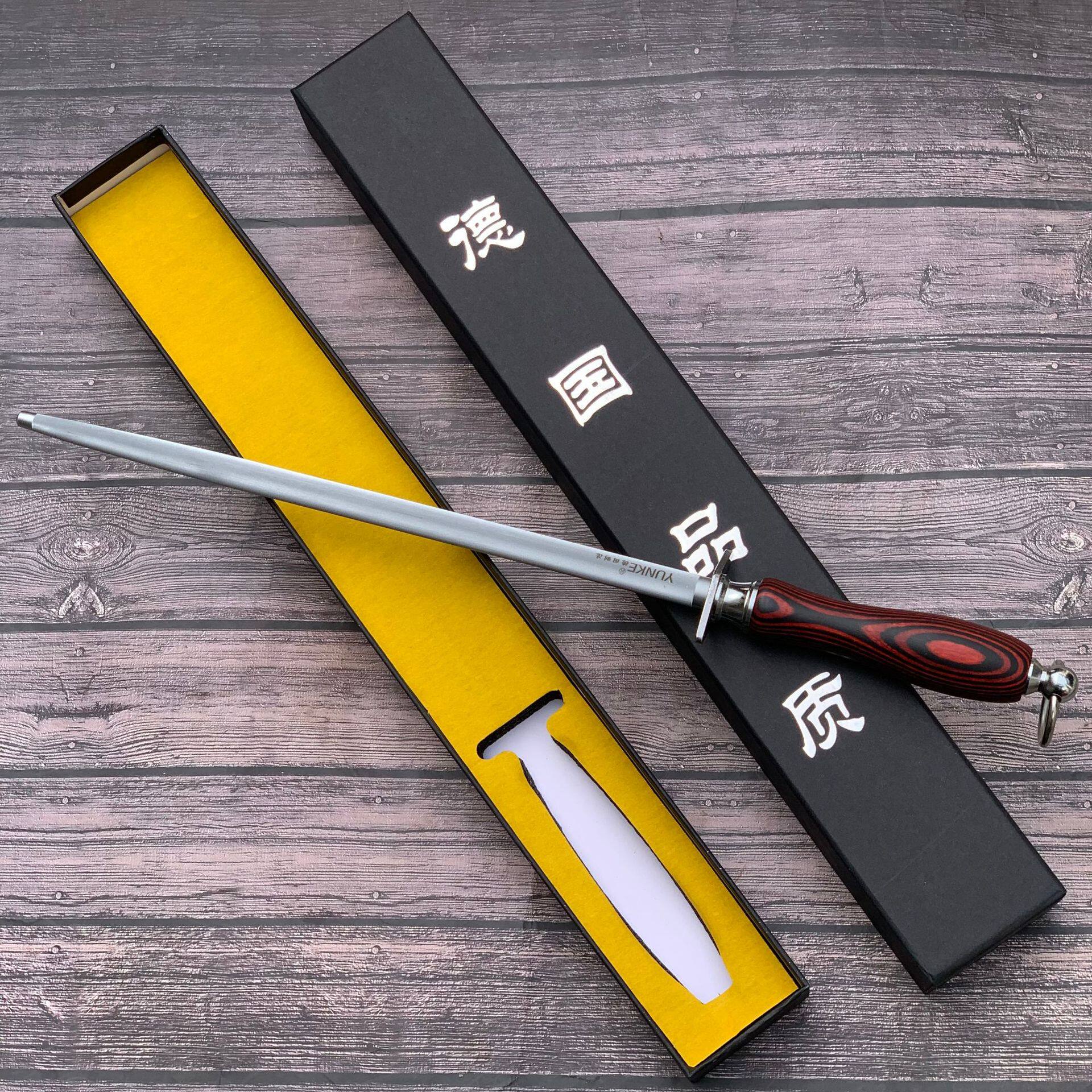 批发途霸彩木柄磨刀棒   磨刀棍   磨刀器   磨刀石   手动磨刀器