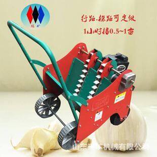 家用小型单行三行播种自走式汽油大蒜播种机可调节播种深度