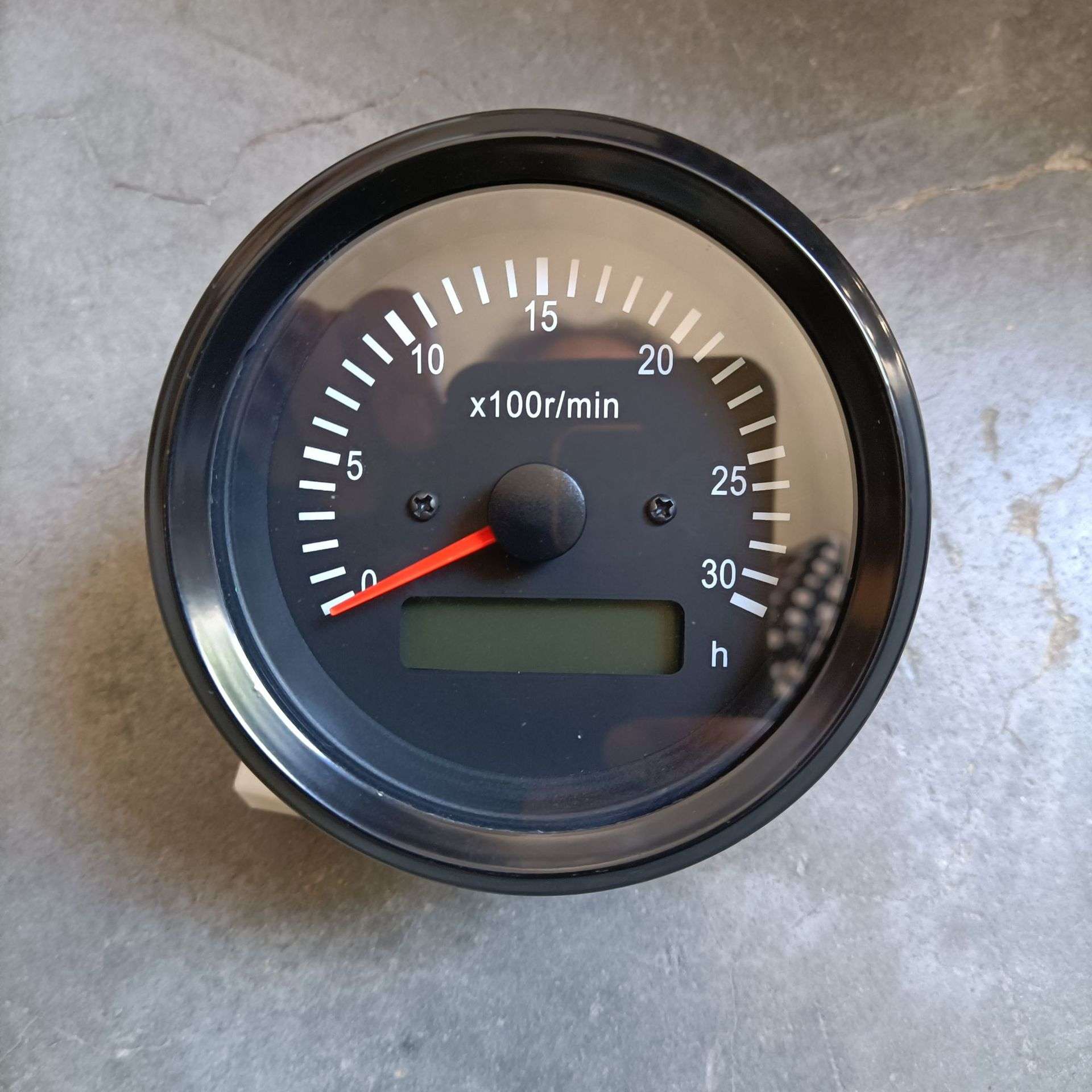 85mm转速计时表12v24v0-3000转速 发电机发动机转速表可调节齿数
