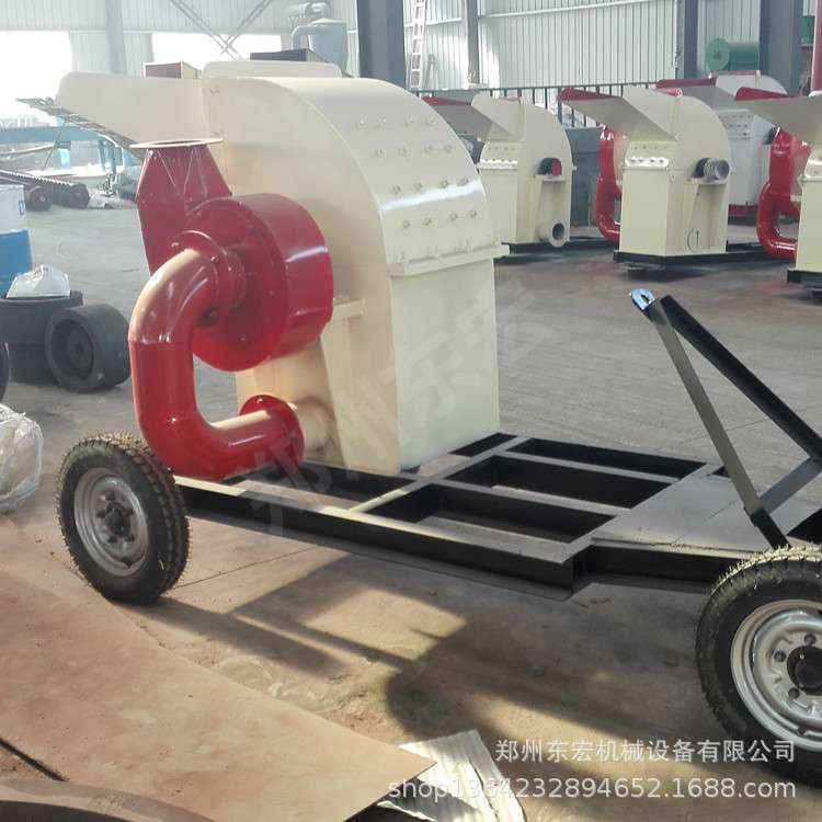 小型木材粉碎机 木块边角料粉碎机 600型锯末粉碎机可移动碎木机