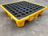 脾气厂注塑成型防渗漏托盘1300 1300 300四面运输防渗漏塑胶垫板