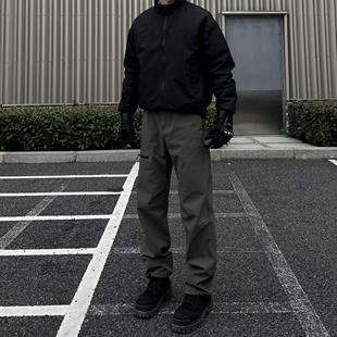 纯色加绒拉链袋立体剪裁裤 三防户外登山裤 美式 秋冬神裤