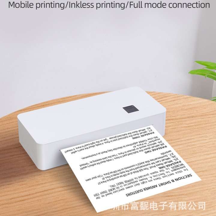 跨境新品A4便捷式打印机家用蓝牙高清打印机办公学习