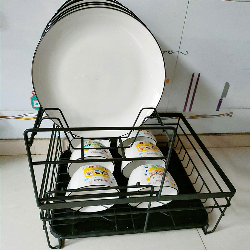 沥水碗碟架落地多层碗架子晾放碗盘碗筷J水槽厨房置物架台面收纳