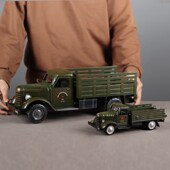 复古大号老解放h军车CA10运输卡车模型铁皮手工艺怀旧橱窗收藏摆