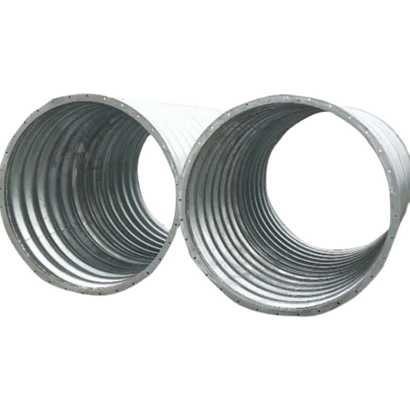 波纹管厂家镀锌金属钢波纹管涵直径1米1.5米P2米排水排污波纹涵管