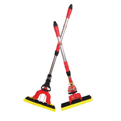 促销加厚不锈钢家用海绵拖把胶棉吸水瓷砖拖M地对折强挤压海绵墩