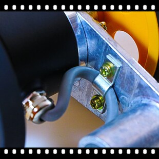 双轮计米器滚轮式l电子数显记米器记码器计米器高精度编码轮计米