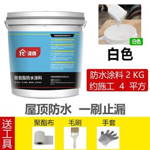 屋顶防水涂料防漏胶聚氨酯平方彩钢裂H缝楼顶补漏防水材料补漏水