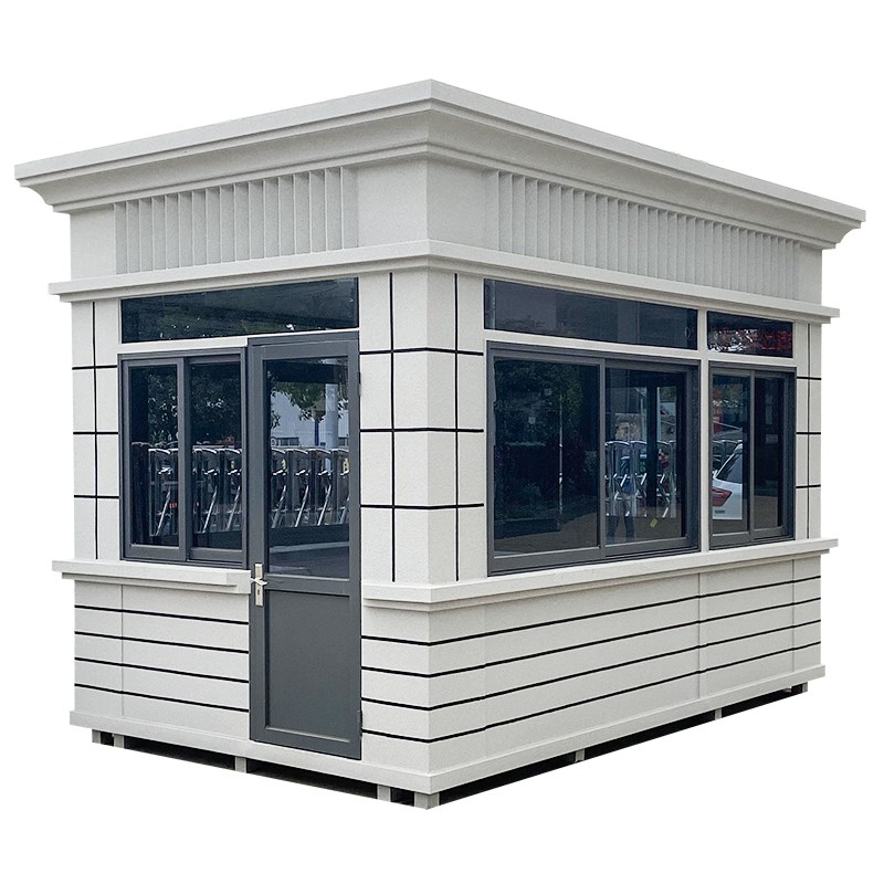 真石漆岗亭门卫室保安亭户外移动隔热警务小O区钢结构值班岗亭厂