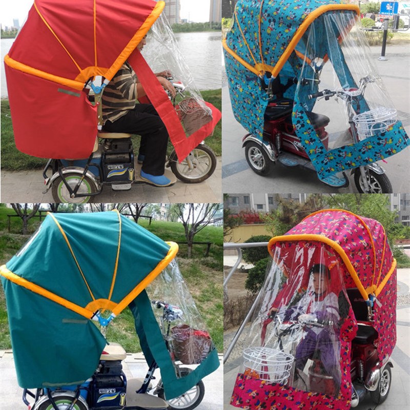 电动三轮车篷折叠k车车篷三轮车棚避雨遮阳蓬电动车篷折叠车篷