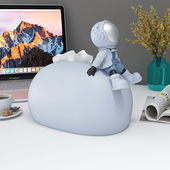 创意太空人纸巾盒摆件高档客厅家用E抽纸盒装 饰卧室桌面餐巾纸盒