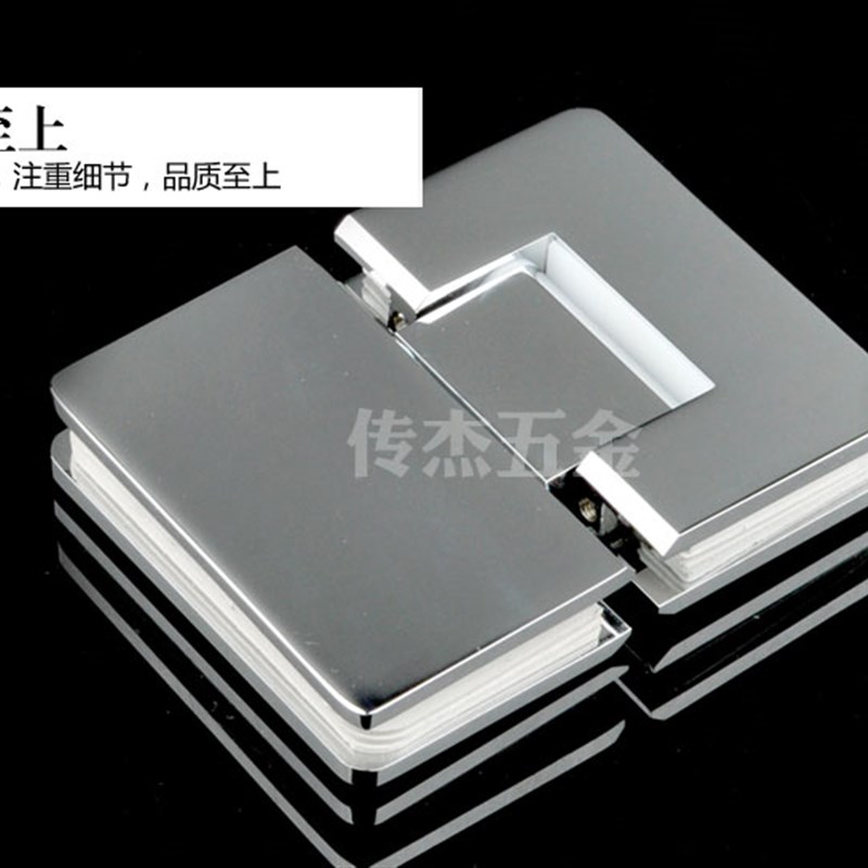 全铜玻璃合页/浴室夹180度一字型淋浴房玻璃铰链/平X开门玻璃合页