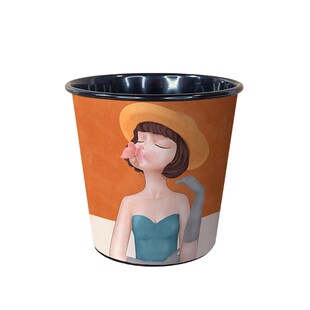 铁艺多功能笔筒创意卡通可爱桌A面文具毛笔画笔化妆刷收纳桶大容