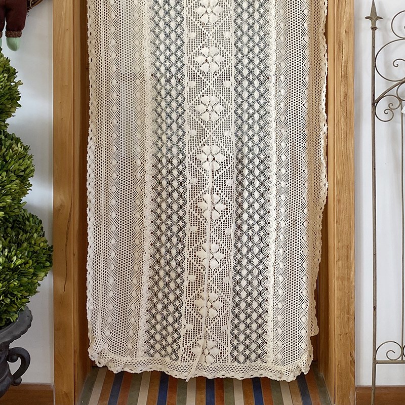 美式乡村a棉线织带罗马帘成品窗帘提拉帘隔断帘气球帘地中海风