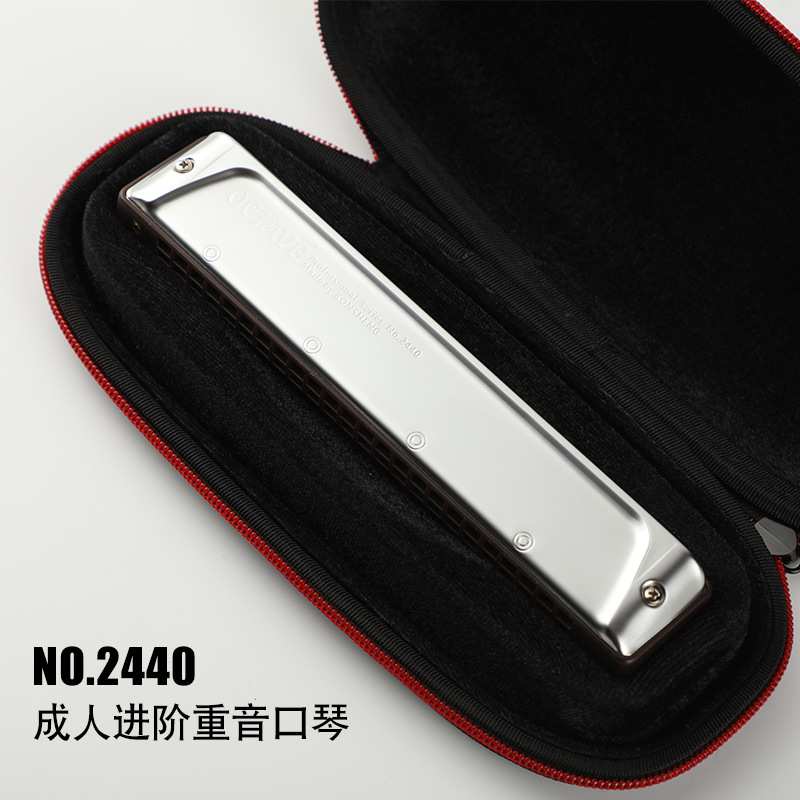 口琴成人24孔重音C调练习NO.2440高低音型重音乐器演奏型24孔口琴