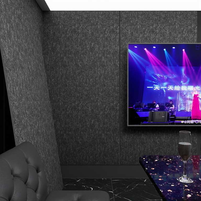 KTV专用隔音板聚酯纤维吸音板墙面装饰隔音棉版背景墙室内装修板