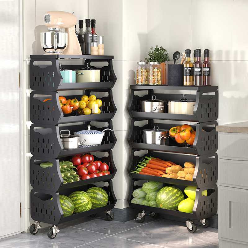 移动厨房菜篮子置物架落地多层放蔬菜水果收纳架家用多功能杂物架,鲜花速递/花卉仿真/绿植园艺,其它园艺用品,淘宝优惠券,粉丝福利购,淘宝优惠卷