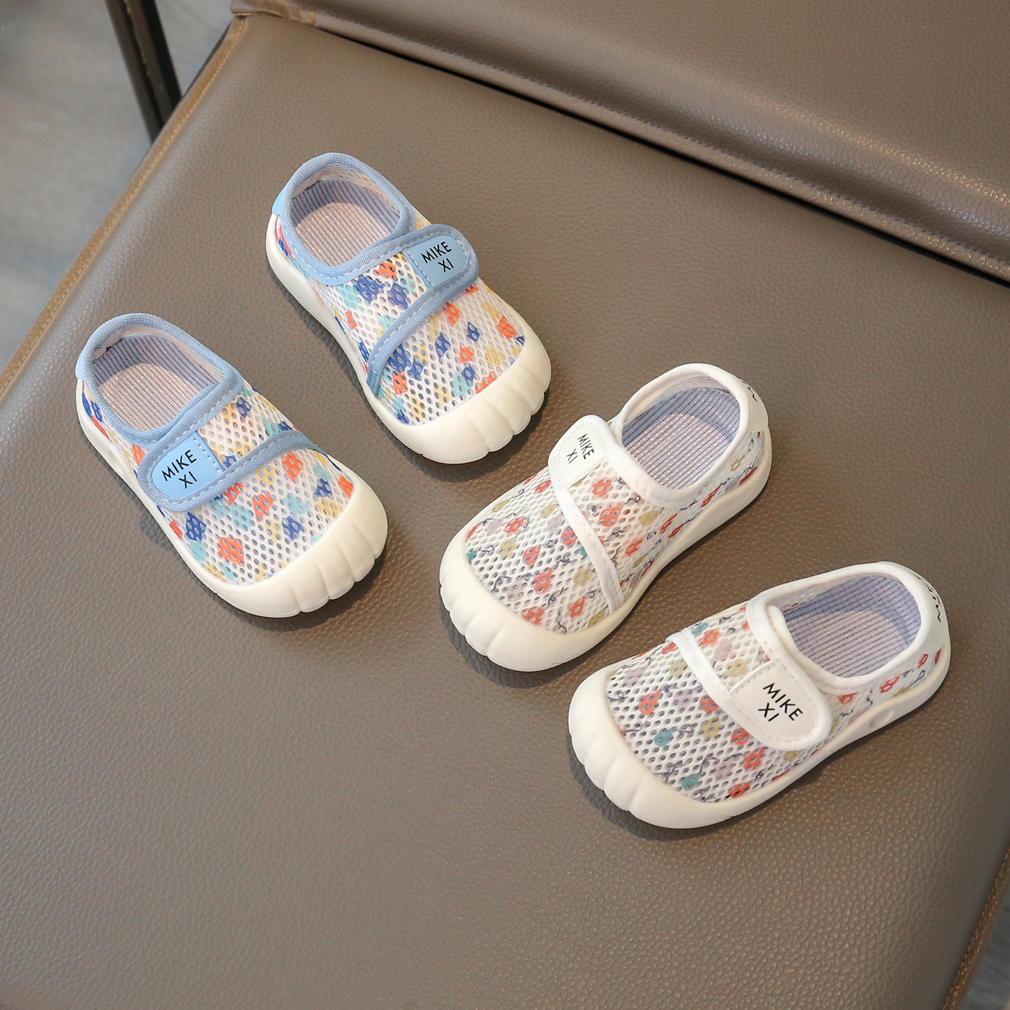 觅可希夏季透网宝宝学步鞋幼儿园室内鞋2025新款男女小童地板网鞋