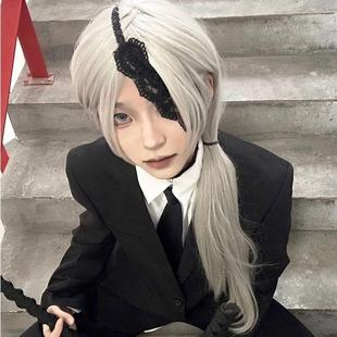 一体扎发 cosplay眼罩 cos动漫假毛 光熙 电锯人