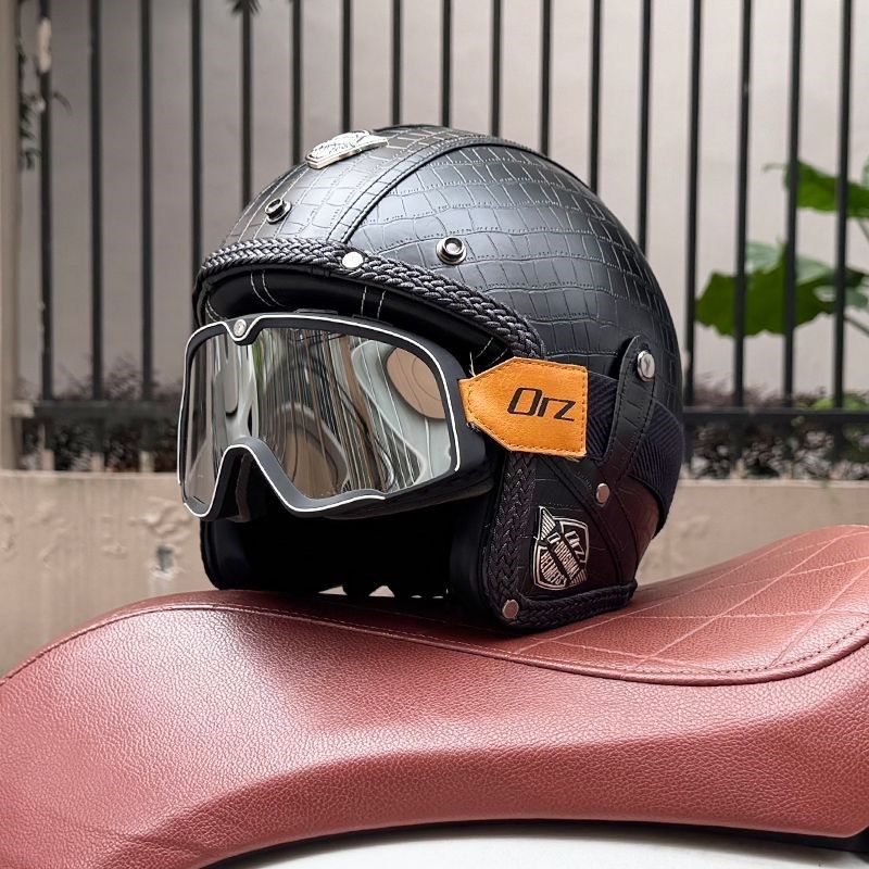 Orz复古哈雷摩托车头盔男女电动踏C板PU皮质半覆式3/4半盔3C认证,商业/办公家具,五金货架/工具货架/洞洞板,淘宝优惠券,粉丝福利购,淘宝优惠卷