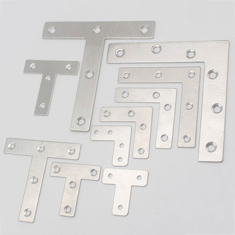 T型不锈钢Lf型角码连接件五金配件直角固定件三角铁支架加固层板