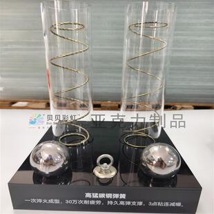亚克力床垫沙发弹簧弹力测试展示架按压演示筒透明管有机玻璃圆筒