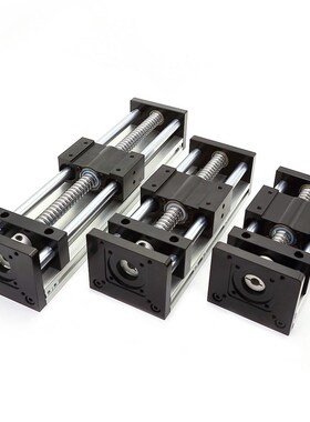 GGP/EB双光轴滚珠丝杆滑台直线模组电动丝杠滑轨T传动十字滑台模