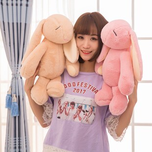 速发长耳小兔子玩娃儿童枕绒玩具邦德兔抱毛生日礼物精品偶娃