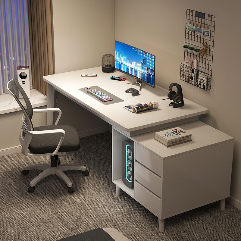 速发实脑电木桌台式办公桌卧组合家用书桌学生椅室写字桌简约