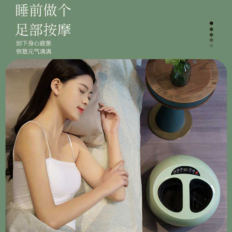 足疗机全自动揉捏家用脚底按摩器足底电动滚轮揉捏足疗仪加热美足