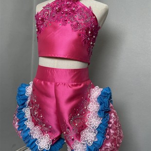 儿童民族舞蹈演出服小舞蹈家妞啊扭秧歌舞台表演服幼儿舞台装少儿