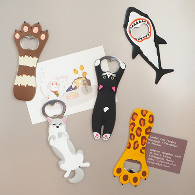 开瓶器冰箱贴磁贴磁吸个性创意3d立体啤酒瓶起子开酒器启瓶多功能