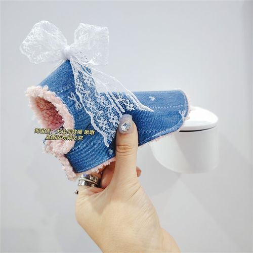 蝴蝶结牛仔款鹦鹉披风斗篷鸟衣服鹦鹉披风玄凤加厚保暖外出服鹦鹉