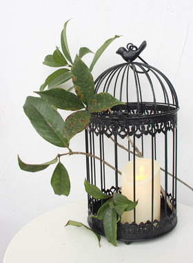 黑色鸟笼装饰婚庆婚礼多肉花架挂饰绿植家居饰品阳台庭院摆件铁艺