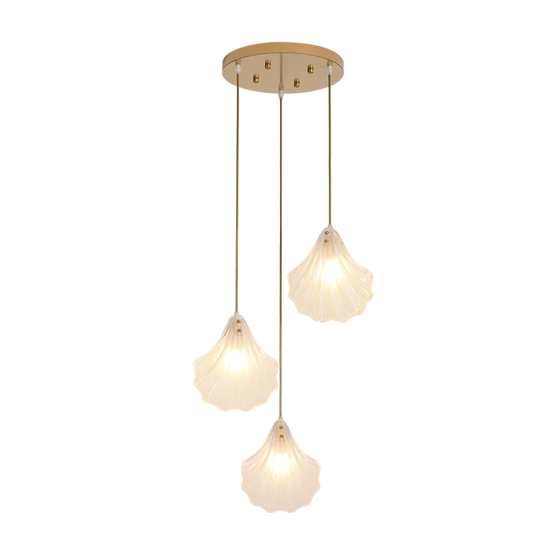 床头小吊灯餐厅过道玄关楼梯灯法式创意玻璃吧台复古三头餐吊灯具