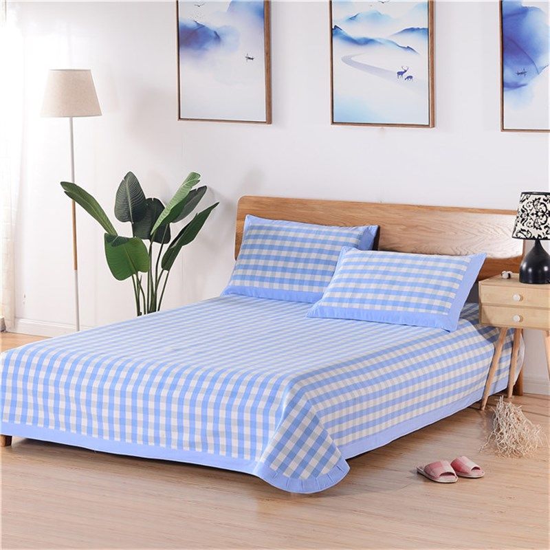 精纺纯棉老粗布凉席床单三件套夏季合股加厚加密双人1.51.82.0米,床上用品,床单,淘宝优惠券,粉丝福利购,淘宝优惠卷