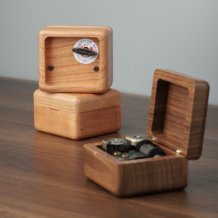 实木sankyo八音盒送女生治癒礼物定制迷你音乐盒天空之城生日快乐