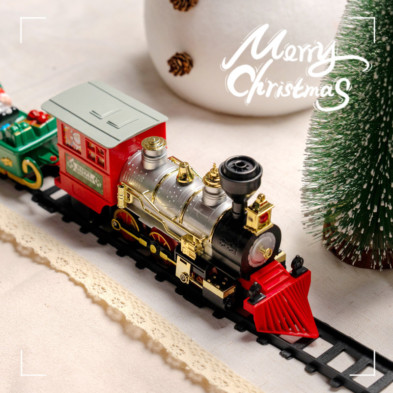 圣诞节礼盒包装电动轨道小火车儿童惊喜伴手礼物玩具创意主题礼品