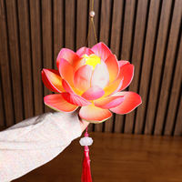 Lanterns, lotus flower lanterns, props, Hanfu, hand-held, ancient-style Lantern Festival dance atmosphere, finished hanging lanterns thumbnail 8