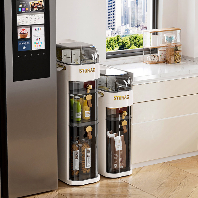 抽屉式厕所窄缝储物柜塑料浴室超窄缝隙柜侧边柜卫生间夹缝收纳柜