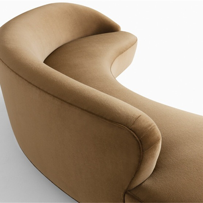 北欧轻奢现代布艺三人沙发影楼工作室设计师北欧沙发创意休闲沙发