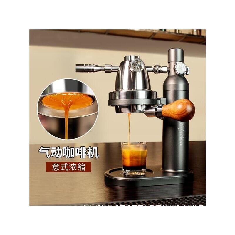 法国随身研磨机气动咖啡机酒店台式泡拉花速溶磨豆器压式美意无