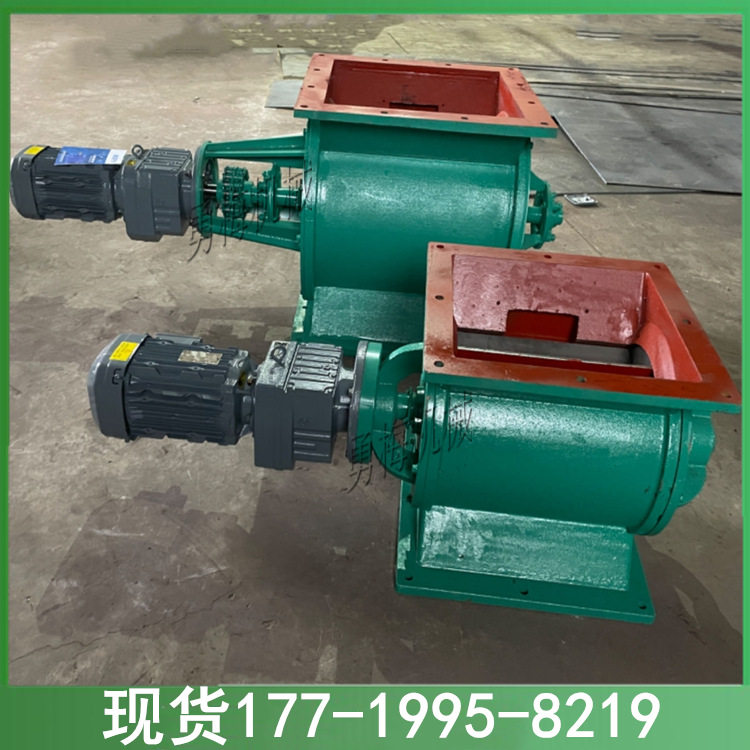 链条传动闭风器 链轮式卸灰阀 粉尘房里的星型卸料器 花健卸料器