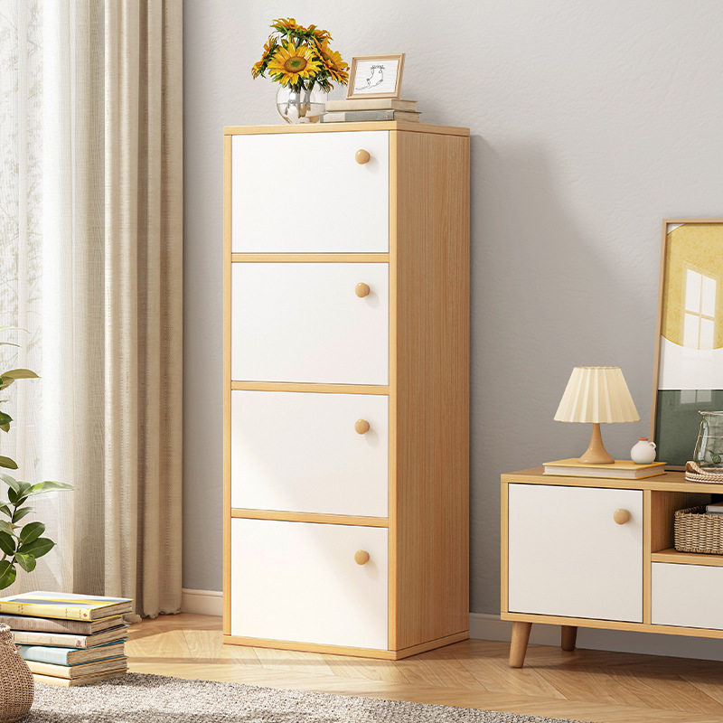 玄关带门窄款高立式吸纳盒鞋柜