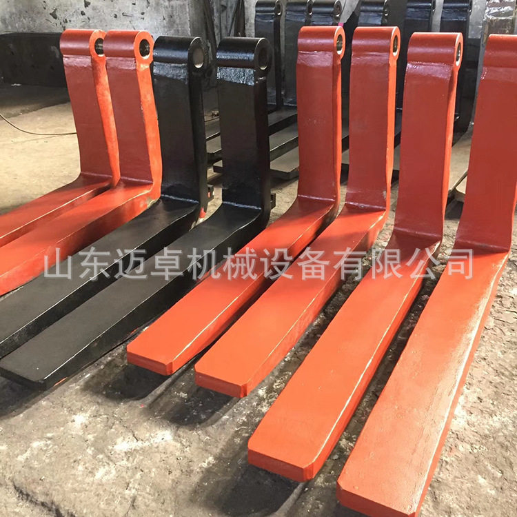 5吨叉车货叉 堆垛机伸缩叉 实心煅打货叉龙工30装载机货叉